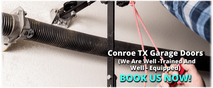 Broken Garage Door Spring Conroe TX